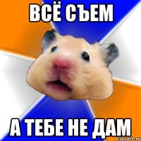 всё съем а тебе не дам