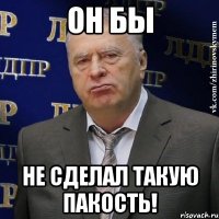 Он бы не сделал такую пакость!