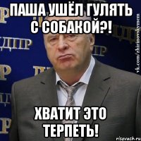 Паша ушёл гулять с собакой?! Хватит это терпеть!