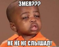 ЗМЕЯ??? НЕ НЕ НЕ СЛЫШАЛ!