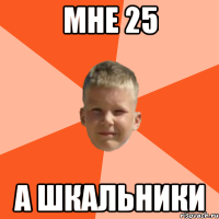 Мне 25 А шкальники