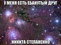 у меня есть ебанутый друг Никита Степаненко