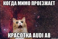 Когда мимо проезжает красотка Audi A8