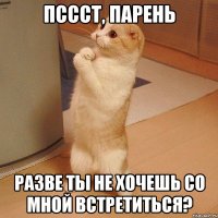 Пссст, парень Разве ты не хочешь со мной встретиться?