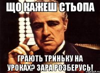 Що кажеш Стьопа Грають триньку на уроках? зара розберусь!