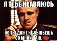 Я тебе нравлюсь Но ты даже не выпьешь со мной чаю.