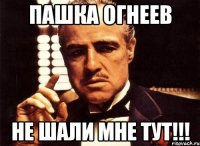 пашка огнеев не шали мне тут!!!