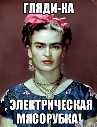 Гляди-ка , электрическая мясорубка!