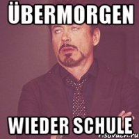 übermorgen wieder schule