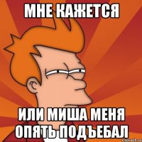МНЕ КАЖЕТСЯ или миша меня опять подъебал
