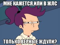 Мне кажется,или в ЖЛС только верные ждули?