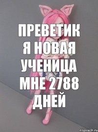 преветик я новая ученица мне 2788 дней