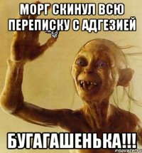 Морг скинул всю переписку с Адгезией Бугагашенька!!!