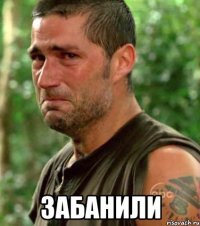  ЗАБАНИЛИ