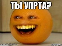 ТЫ УПРТА? 