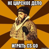 не царское дело играть cs go