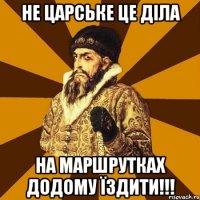 Не царське це діла на маршрутках додому їздити!!!