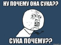 Ну почему она сука?? Сука почему??