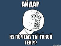 Айдар Ну почему ты такой гей??