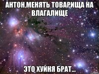 Антон,менять товарища на влагалище Это хуйня брат...