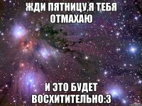 Жди пятницу,я тебя отмахаю И это будет восхитительно:з