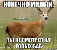 конечно милый, ты не смотрел на голых баб