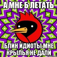 А МНЕ Б ЛЕТАТЬ блин идиоты мне крылья не дали