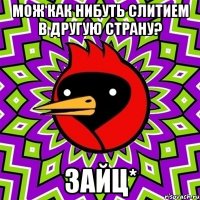 Мож как нибуть слитием в Другую страну? Зайц*