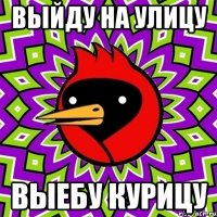 выйду на улицу выебу курицу
