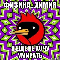 физика...химия я еще не хочу умирать