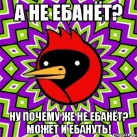 А не ебанёт? Ну почему же не ебанёт? Может и ебануть!