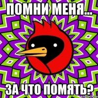 Помни меня... За что помять?