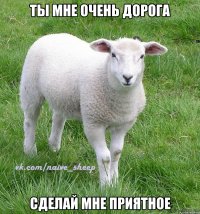 Ты мне очень дорога Сделай мне приятное