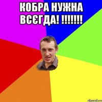 Кобра нужна всЄгда! !!!!!!! 