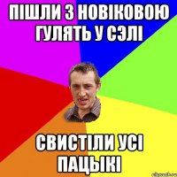 Пішли з Новіковою гулять у сэлі свистіли усі пацыкі