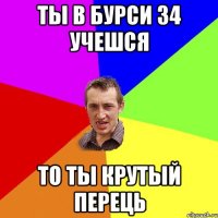 ты в бурси 34 учешся то ты крутый перець