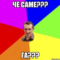 че саме??? ГА???