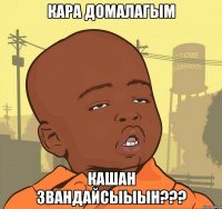 Кара домалагым Кашан звандайсыыын???