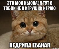 Это моя кыска! Я тут с тобой не в игрушки играю педрила ебаная