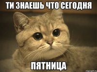 ти знаешь что сегодня пятница