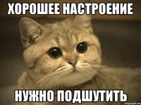 хорошее настроение нужно подшутить