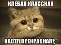 Клёвая,классная Настя прекрасная!;*