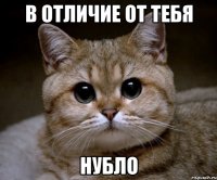 В отличие от тебя Нубло