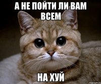 а не пойти ли вам всем на хуй