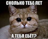 СКОЛЬКО ТЕБЕ ЛЕТ А ТЕБЯ ЕБЁТ?