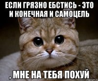 если грязно ебстись - это и конечная и самоцель , мне на тебя похуй