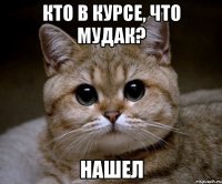 кто в курсе, что мудак? нашел