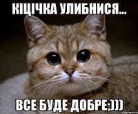 Кіцічка улибнися... все буде добре;)))