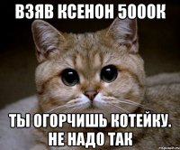 взяв ксенон 5000К ты огорчишь котейку. не надо так