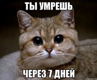 ты умрешь через 7 дней